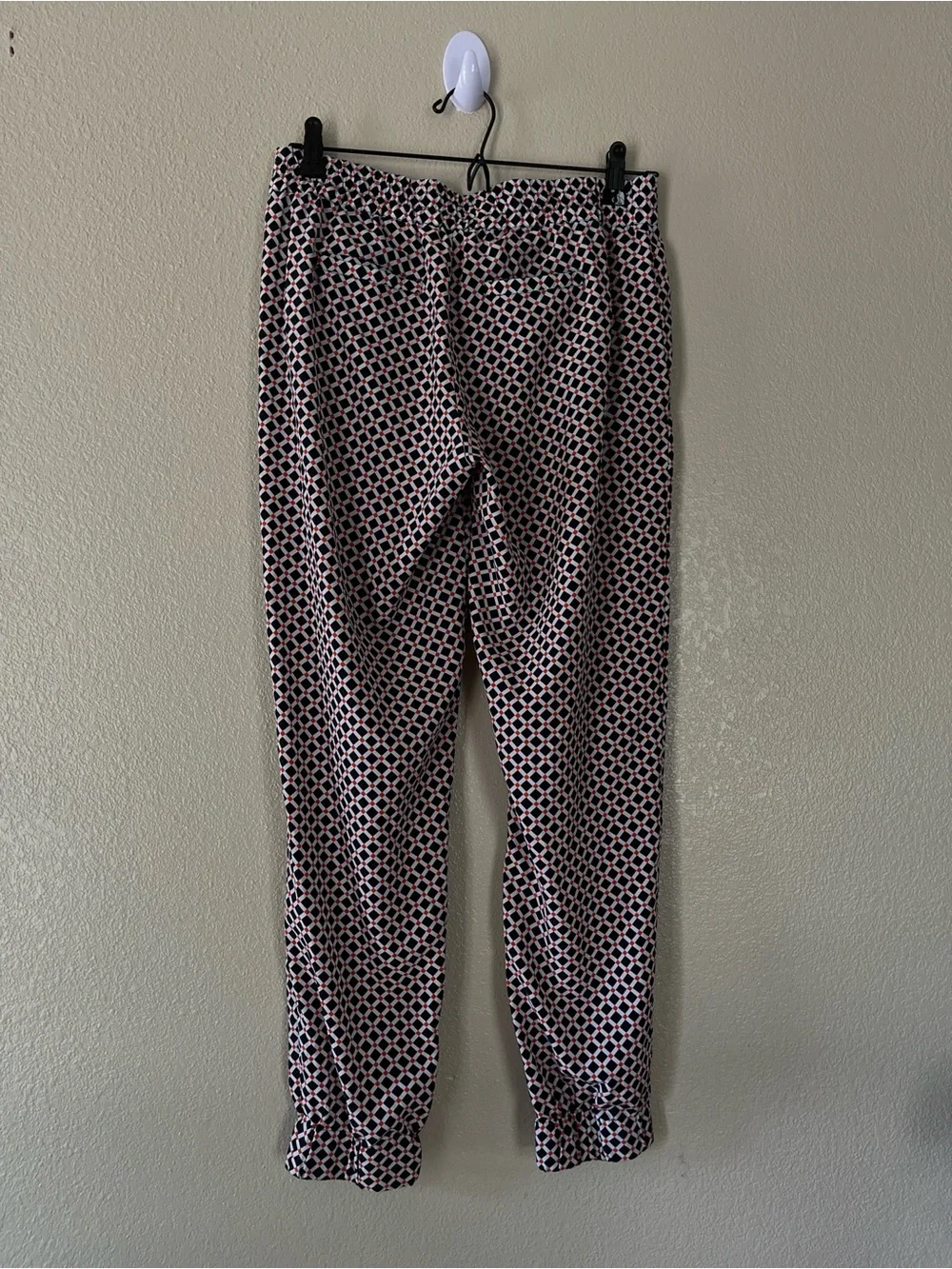 Michael Kors Black & White Geometric Jogger Pants